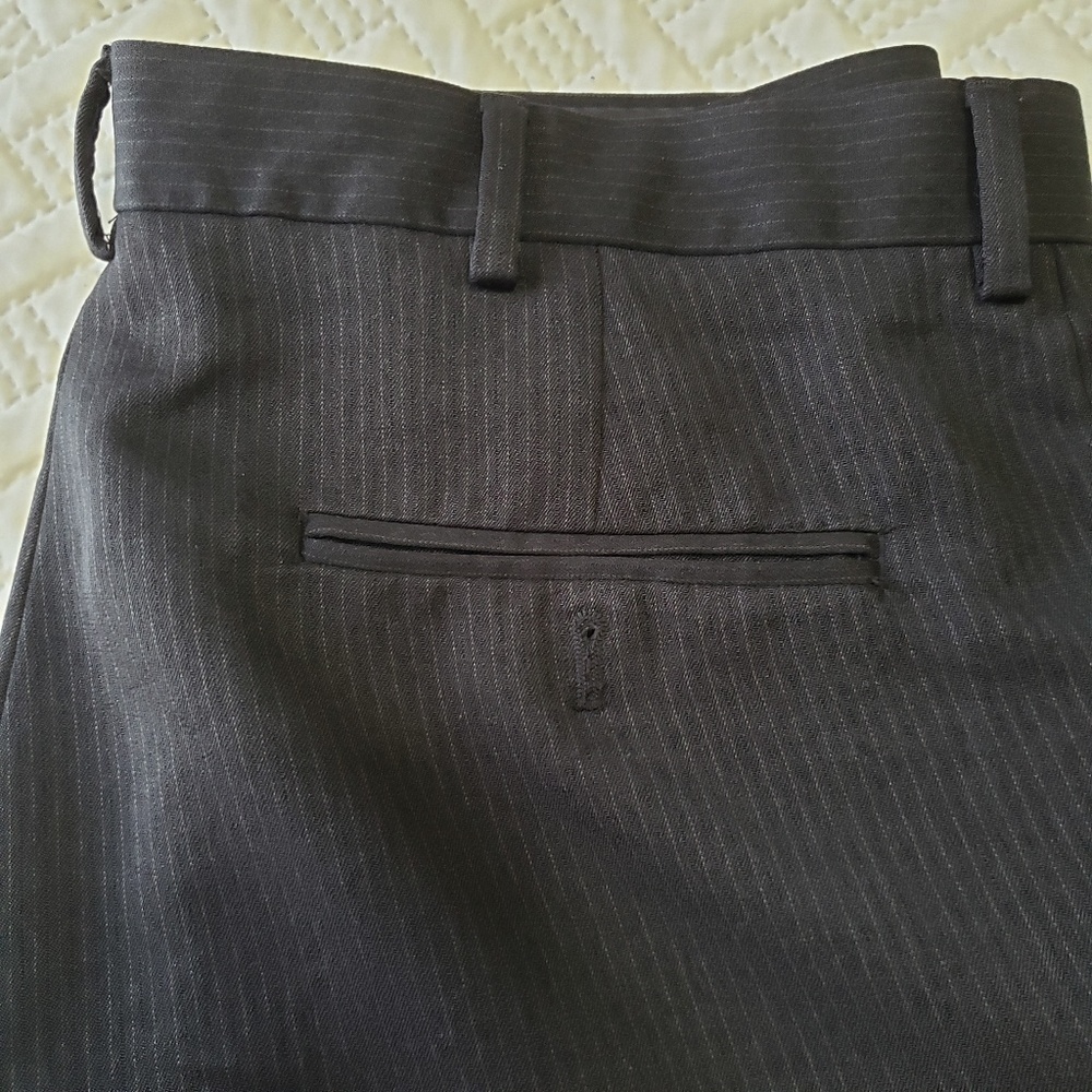 Sold Elsewhere - Men's Pinstripe Dress Pants - Picture 4 of 4